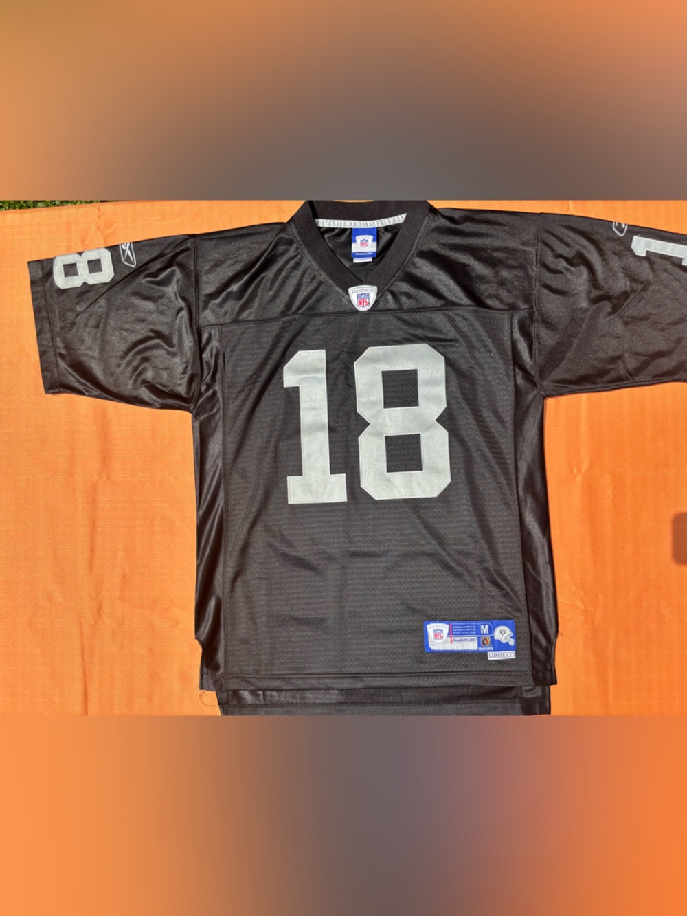 Oakland Raiders Reebok Black Football Jersey Randy Moss